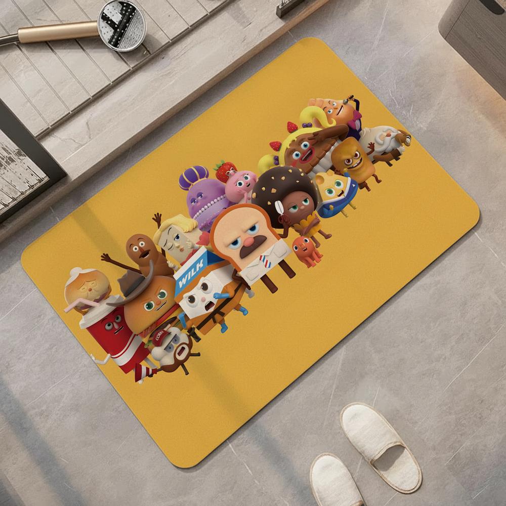 Quick Dry Diatomite Bath Mat - พรมปูพื้นลายการ์ตูน B-Bread B-Barbershop พรมไดอะตอมไมต์สำหรับห้องน้ำ แห้งเร็ว ซึมซับได้ดี