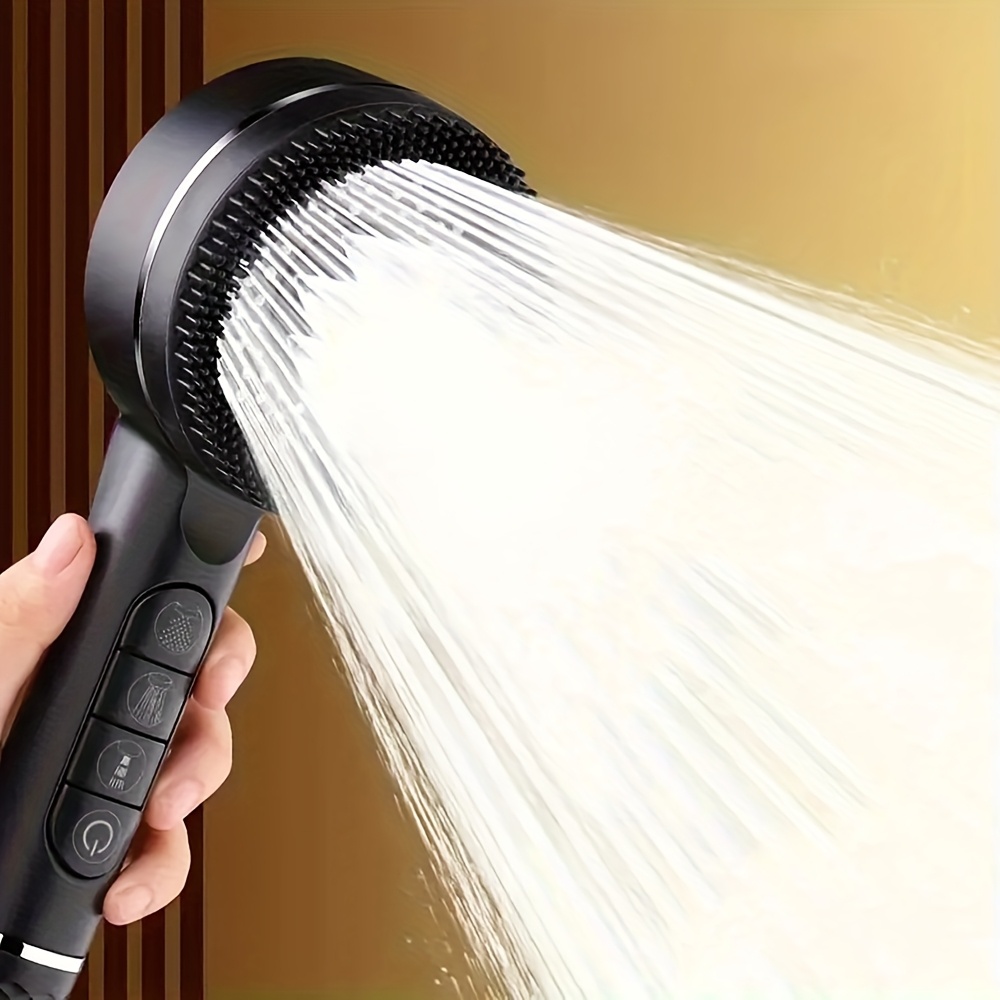 High Pressure Shower Head Handheld - ฝักบัวอาบน้ำแรงดันสูง 4 โหมด พร้อมฟิลเตอร์ ฝักบัวนวดแบบมือถือ อุปกรณ์เสริมในห้องน้ำ