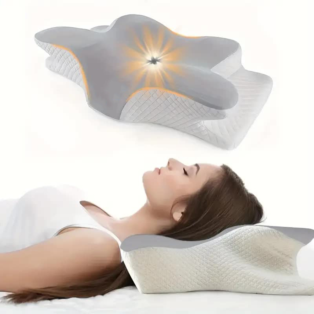 Anti Snore Contour Pillow - หน่วยความจําโฟมหมอนรูปผีเสื้อผ่อนคลายปากมดลูกช้า Rebound คอหมอนบรรเทาอาการปวด Sleeping Orthopedic หมอนผ้าปูที่นอน