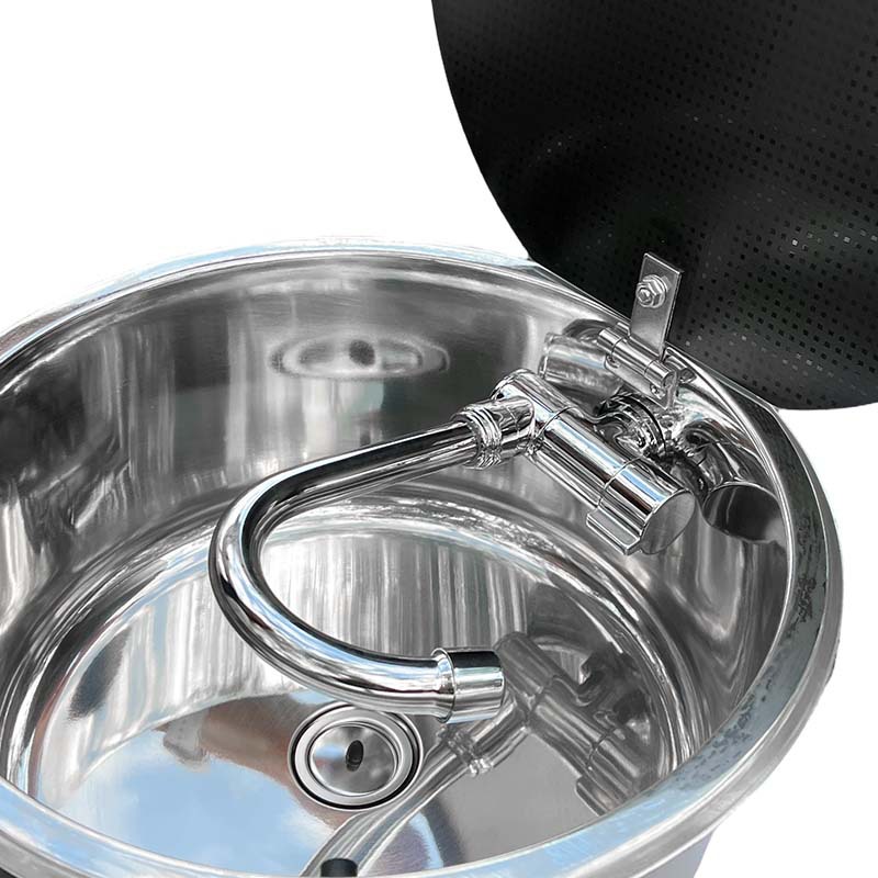 อ่างล้างจานทรงกลมแบบมีฝาปิด RV - Kitchen บทวิจารณ์และราคา