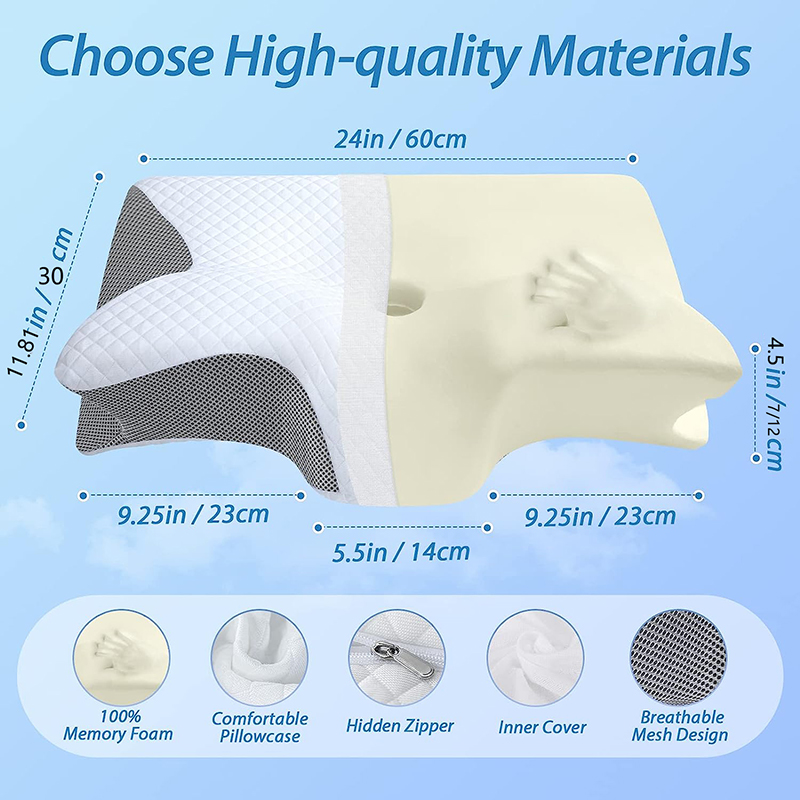 หมอนรองคอเมมโมรี่โฟมแบบใหม่ 2  - Anti Snore Contour Pillow บทวิจารณ์และราคา
