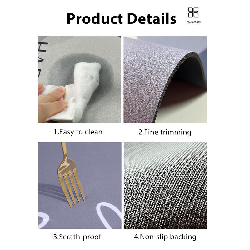 2 ชิ้น/ชุด พรมเช็ดเท้าไดอะโทไม - Quick Dry Diatomite Bath Mat บทวิจารณ์และราคา