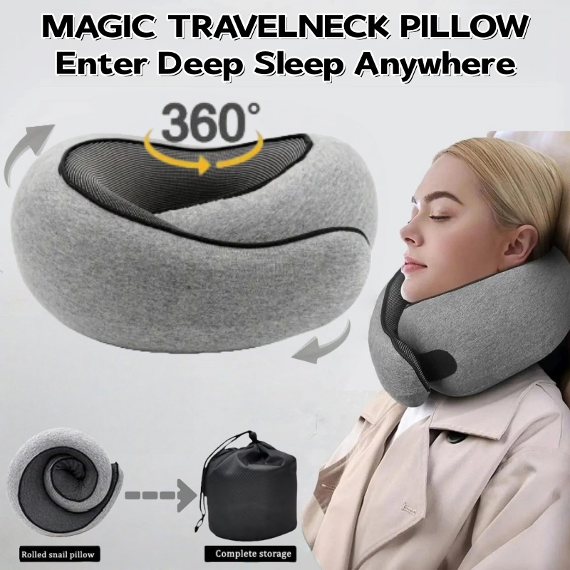 หมอนรองคอรูปตัวยูแบบพกพา 100%  - Anti Snore Contour Pillow บทวิจารณ์และราคา
