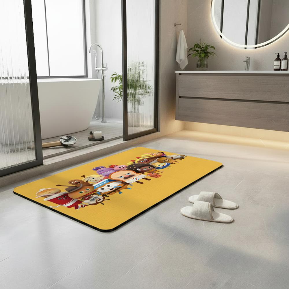 พรมปูพื้นลายการ์ตูน B-Bread B- - Quick Dry Diatomite Bath Mat บทวิจารณ์และราคา