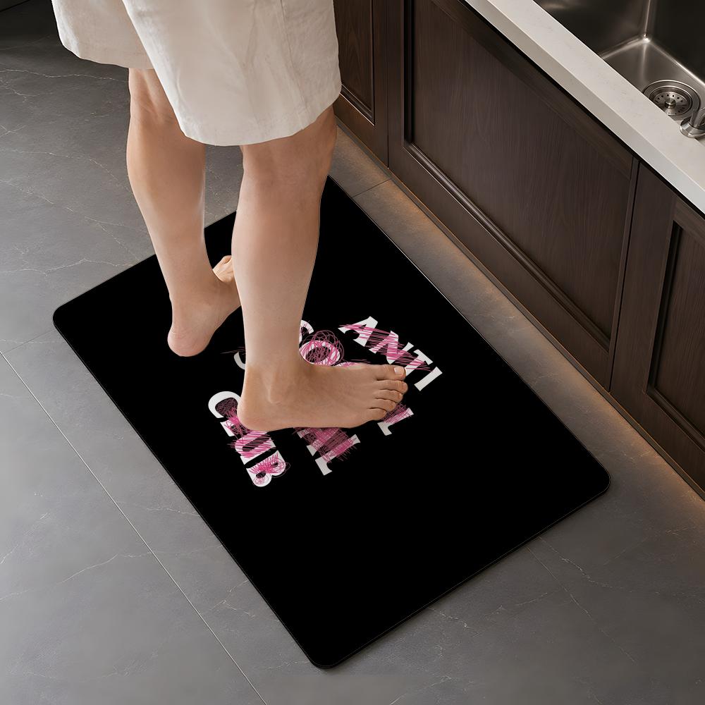 แฟชั่น A ANTI SOCIAL SOCIAL CL - Quick Dry Diatomite Bath Mat บทวิจารณ์และราคา
