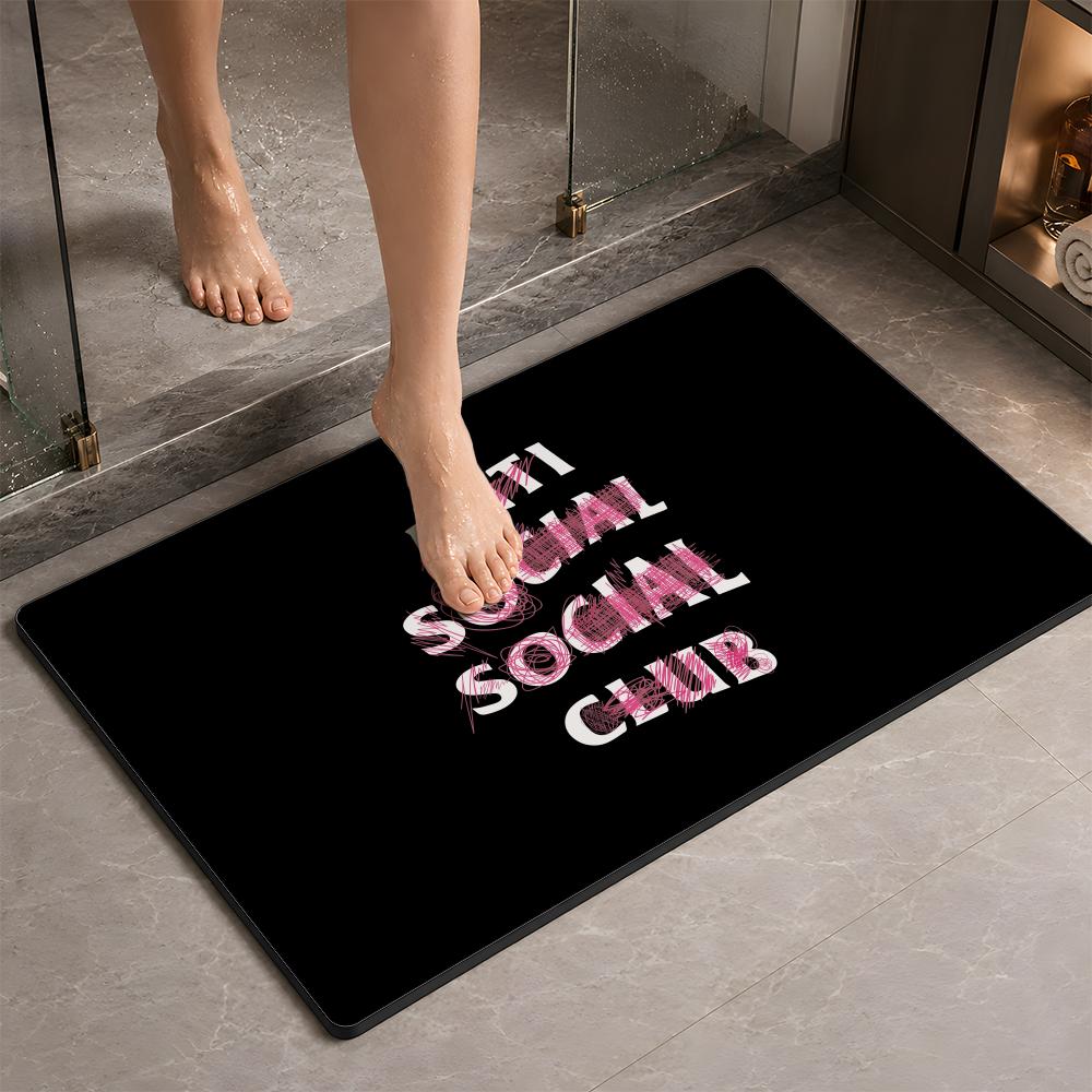 แฟชั่น A ANTI SOCIAL SOCIAL CL - Quick Dry Diatomite Bath Mat บทวิจารณ์และราคา