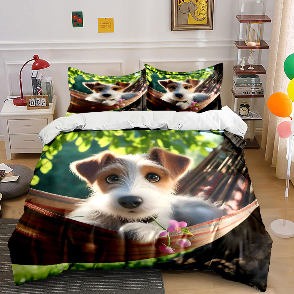 แจ็ครัสเซล เทอร์เรียร์แสนน่ารั - Duvet Cover Sets With Zipper บทวิจารณ์และราคา