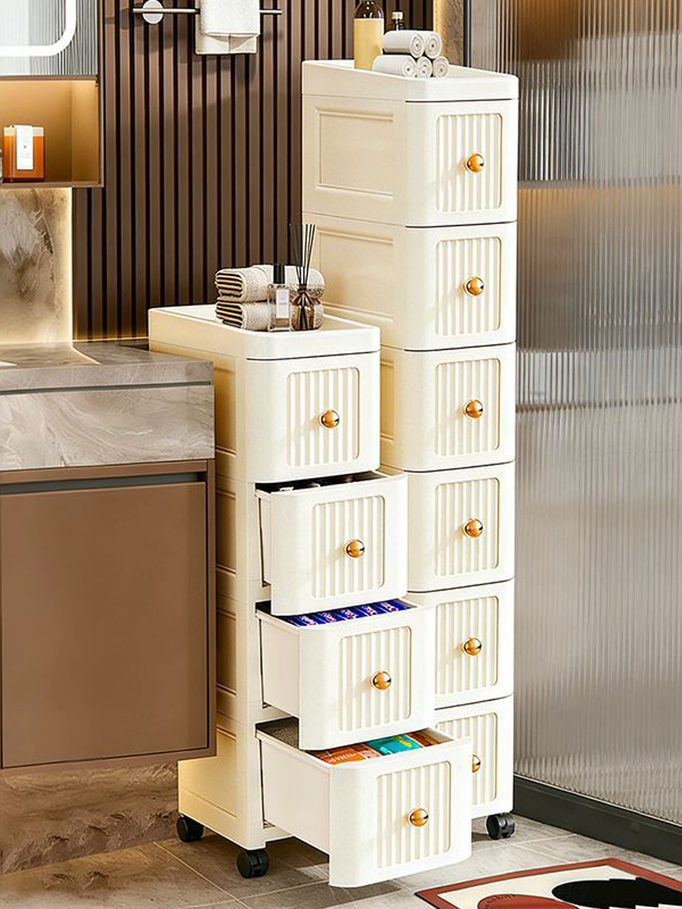 ตู้เก็บของแบบมีช่องว่างกว้าง 1 - Kitchen บทวิจารณ์และราคา