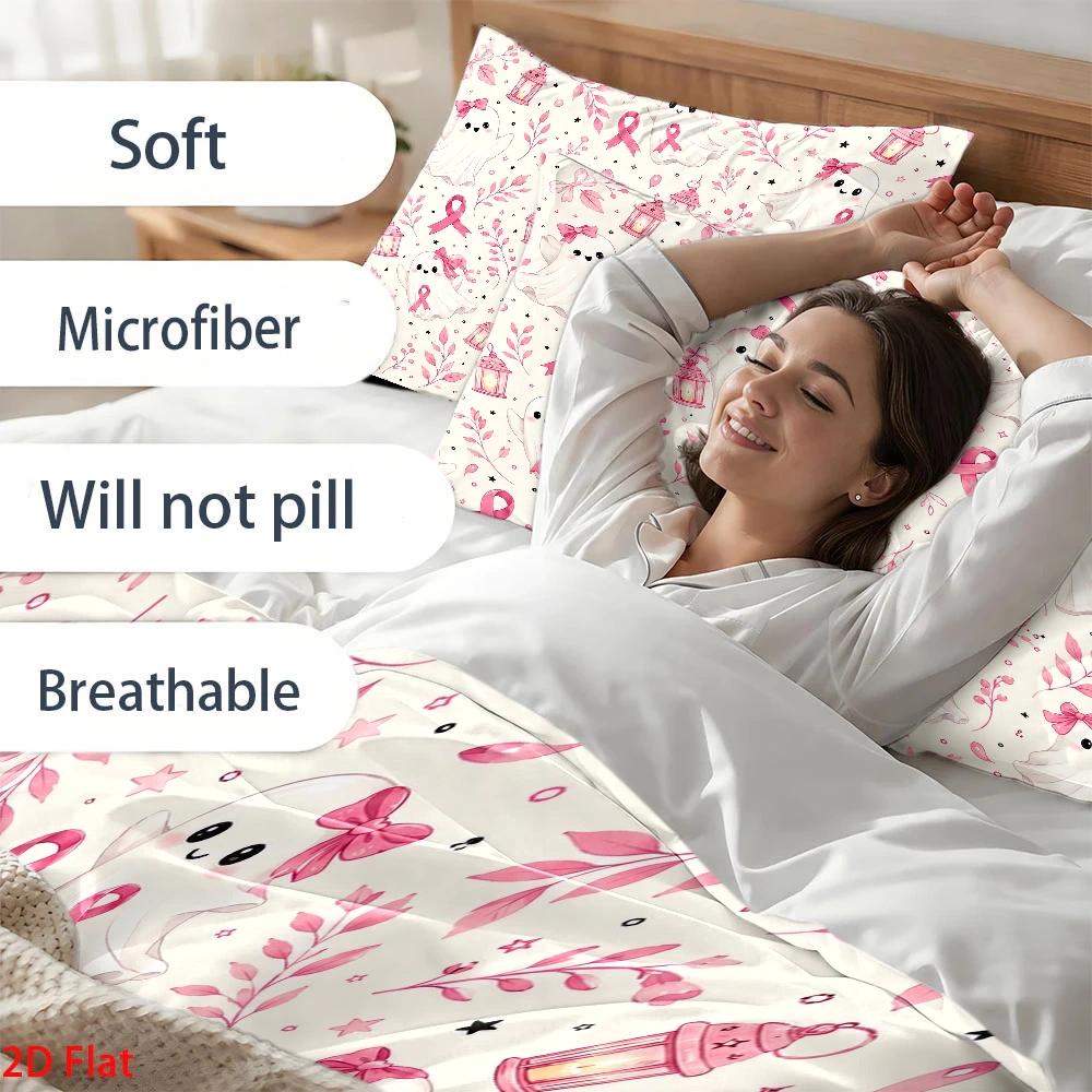 ชุดเครื่องนอนสามชิ้นลายผีน้อยน - Duvet Cover Sets With Zipper บทวิจารณ์และราคา