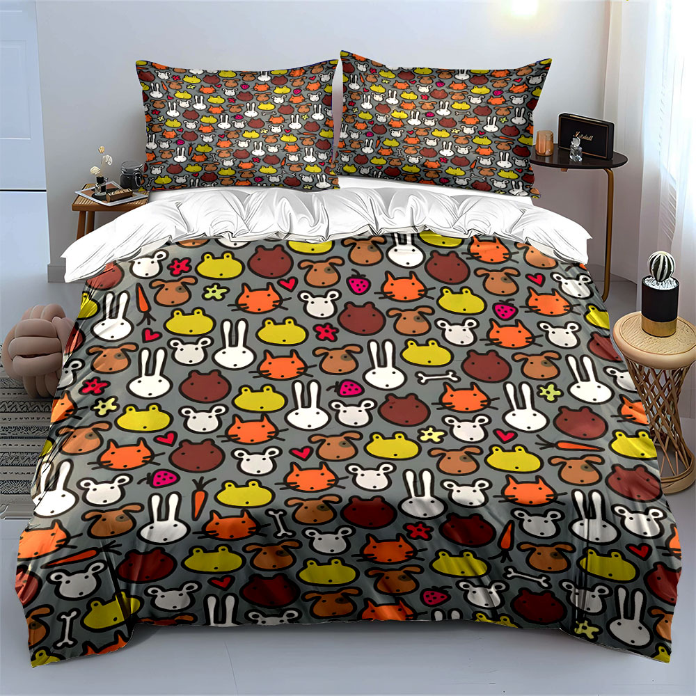 ชุดผ้าปูที่นอนลายการ์ตูนรูปสัต - Duvet Cover Sets With Zipper บทวิจารณ์และราคา