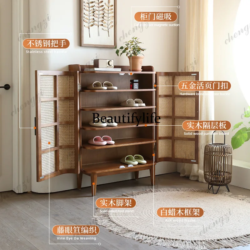X173 ตู้เก็บรองเท้าไม้เนื้อแข็ - Storage & Organization บทวิจารณ์และราคา