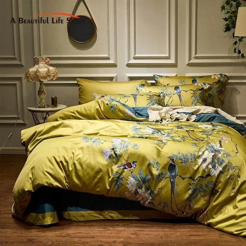 ชุดเครื่องนอนผ้าฝ้ายอียิปต์600 - Aesthetic Floral Duvet Cover บทวิจารณ์และราคา