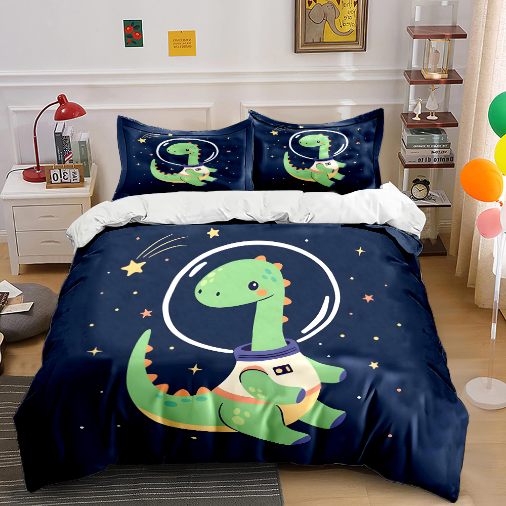 ชุดผ้าปูที่นอนลายไดโนเสาร์อวกา - Duvet Cover Sets With Zipper บทวิจารณ์และราคา